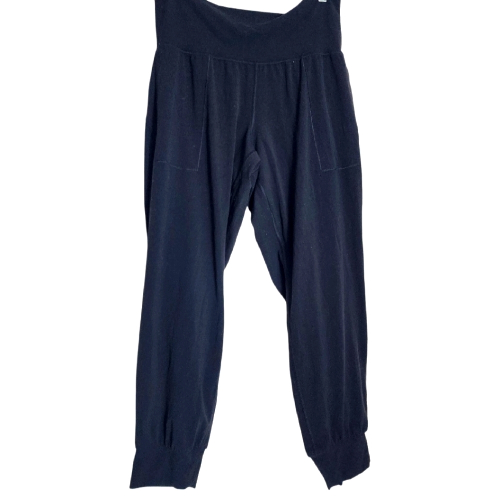 Athleta Pants Womens 2X Salutation Jogger In Powervita Black Pull On Stretch